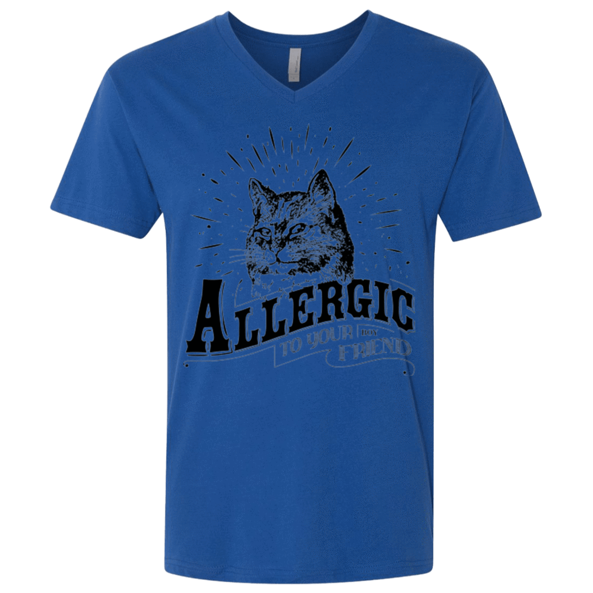 T-Shirts Royal / X-Small Allergic to your Boyfriend Men's Premium V-Neck