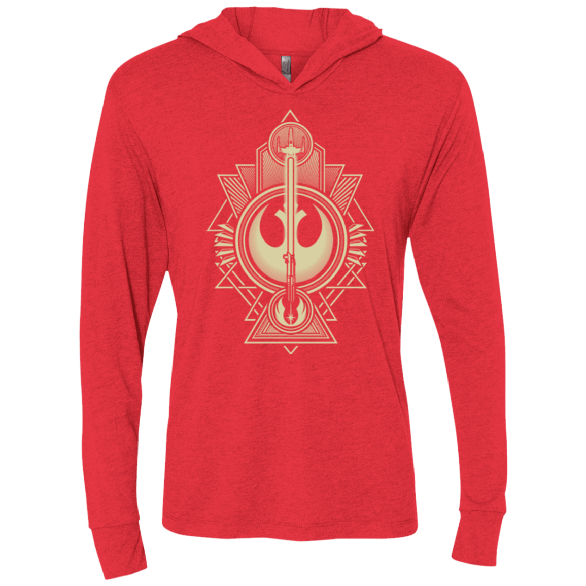 T-Shirts Vintage Red / X-Small Alliance Association Triblend Long Sleeve Hoodie Tee