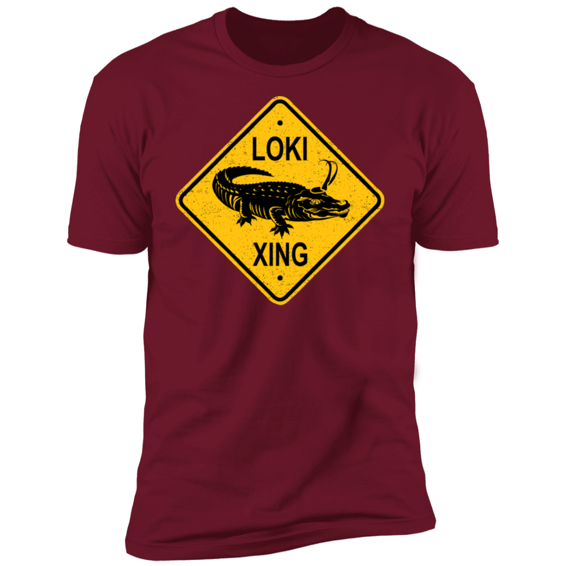 T-Shirts Cardinal / S Alligator Xing Men's Premium T-Shirt