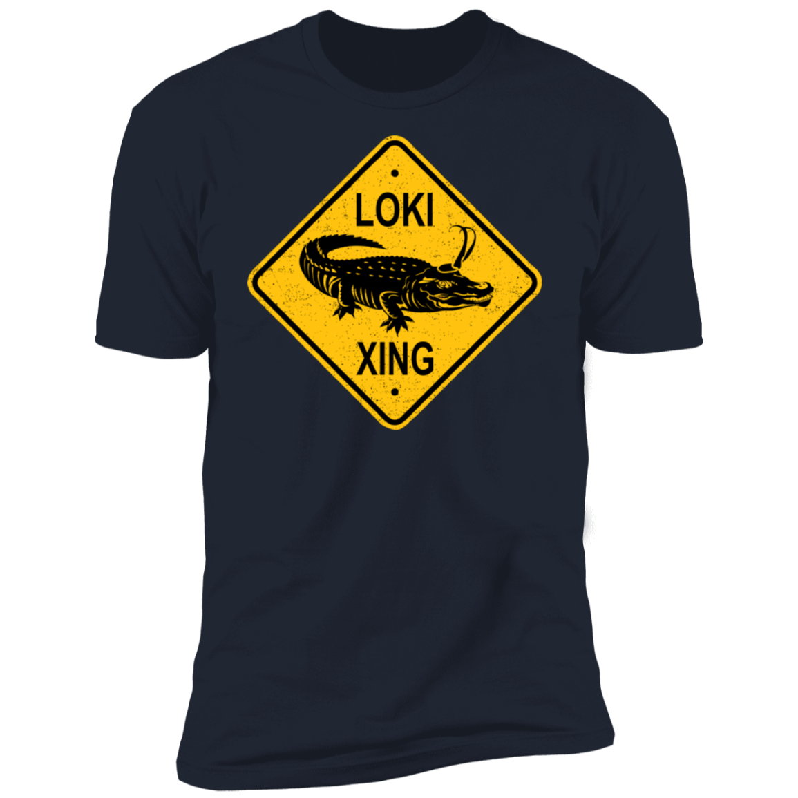 T-Shirts Midnight Navy / S Alligator Xing Men's Premium T-Shirt