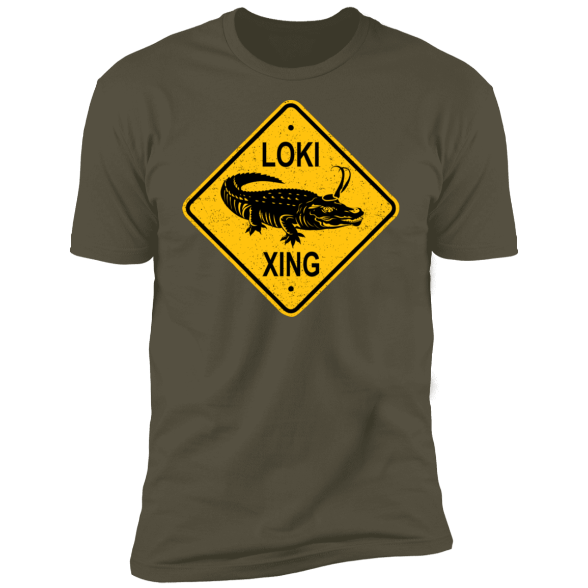 T-Shirts Military Green / S Alligator Xing Men's Premium T-Shirt