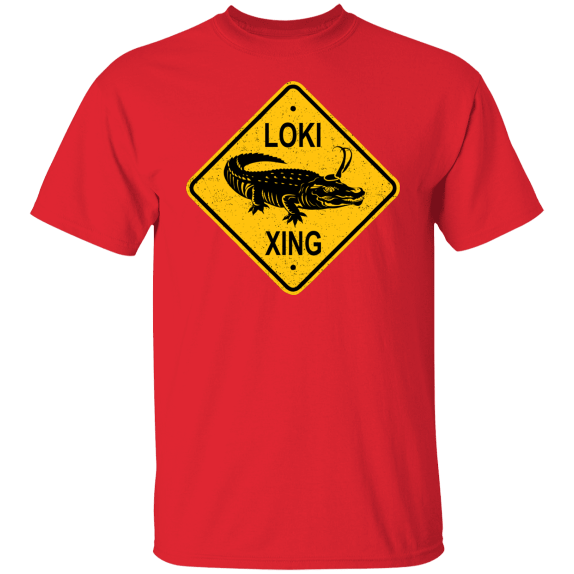 T-Shirts Red / S Alligator Xing T-Shirt