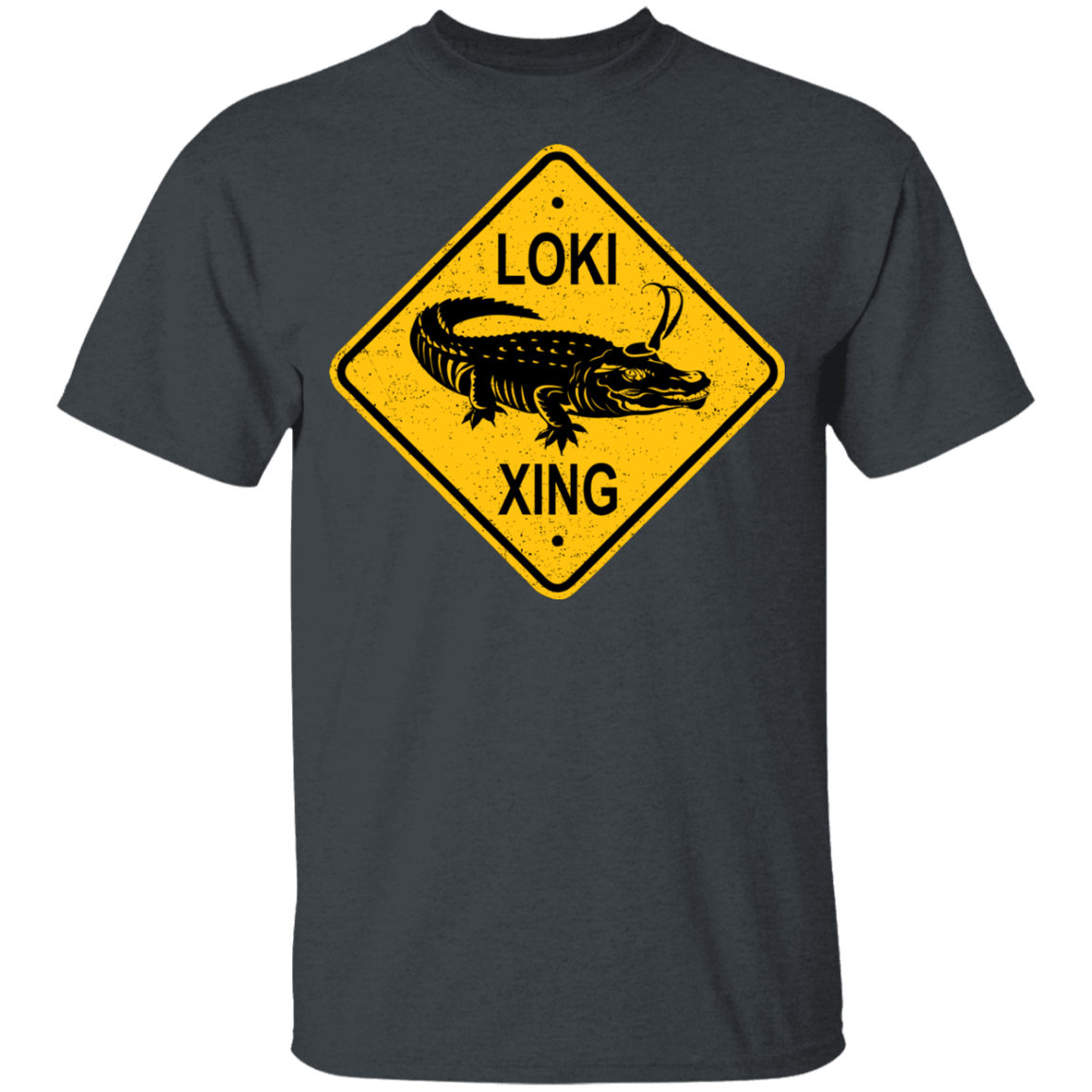 T-Shirts Dark Heather / YXS Alligator Xing Youth T-Shirt