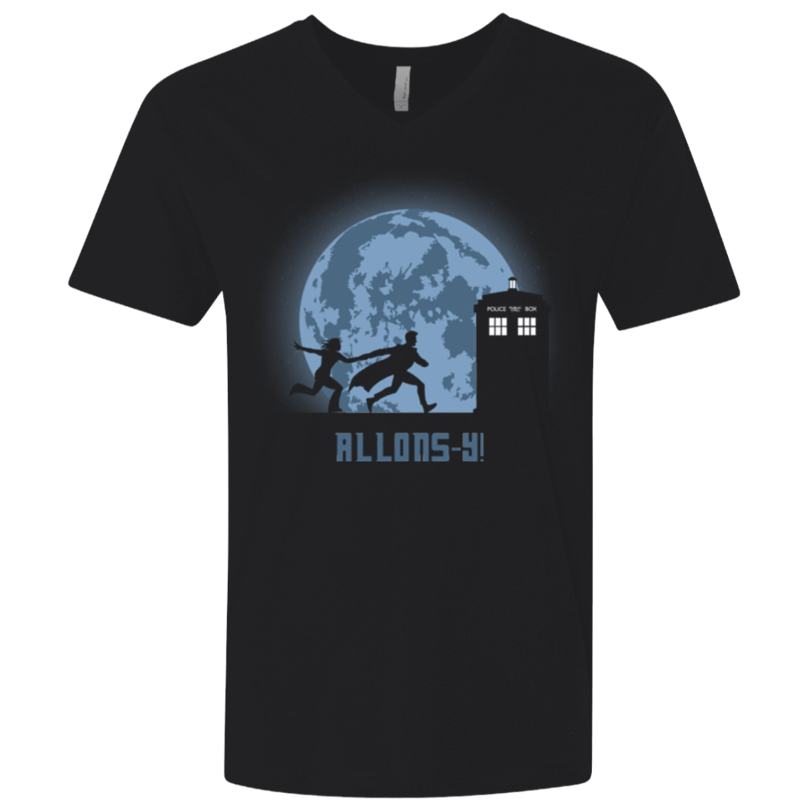 T-Shirts Black / X-Small Allons y! Men's Premium V-Neck