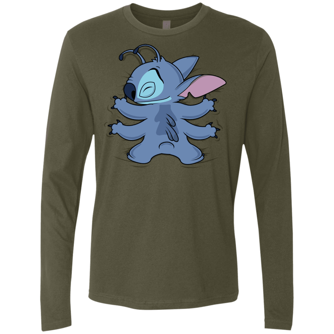 T-Shirts Military Green / S Alohug Men's Premium Long Sleeve