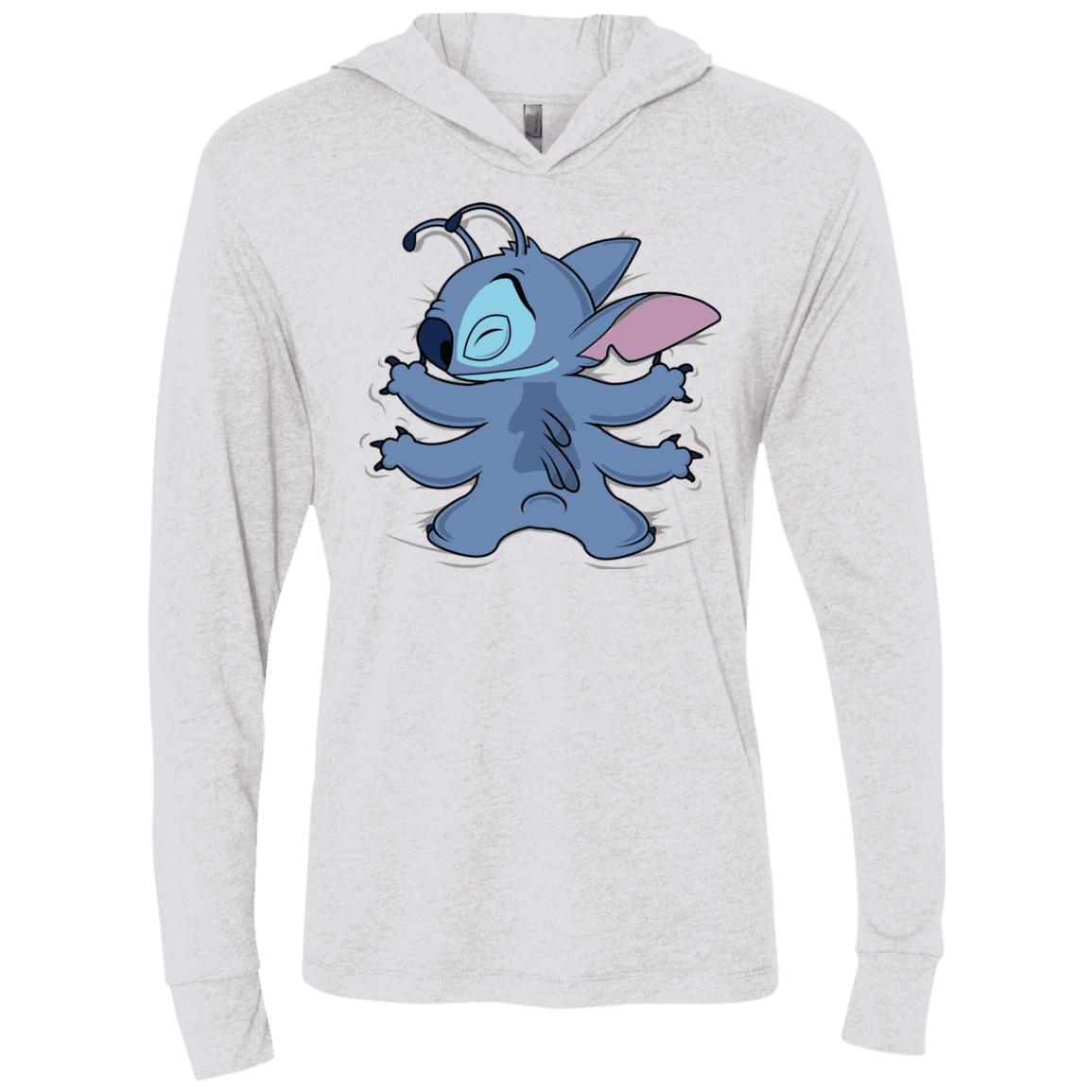 T-Shirts Heather White / X-Small Alohug Triblend Long Sleeve Hoodie Tee