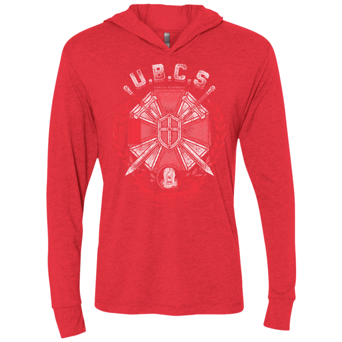 T-Shirts Vintage Red / X-Small ALPHA SQUAD Triblend Long Sleeve Hoodie Tee