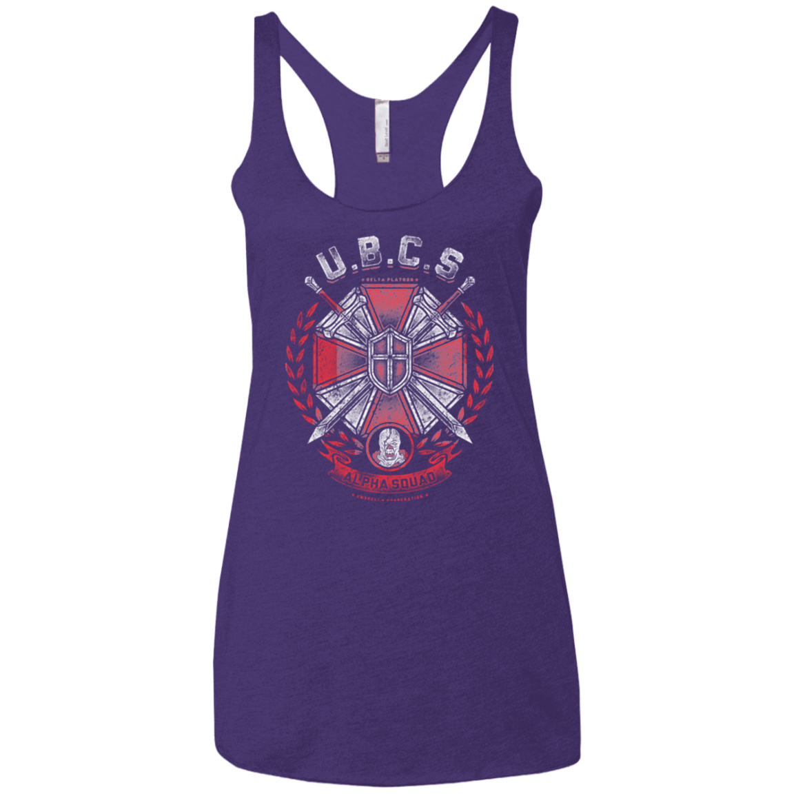 T-Shirts Purple / X-Small ALPHA SQUAD Women's Triblend Racerback Tank