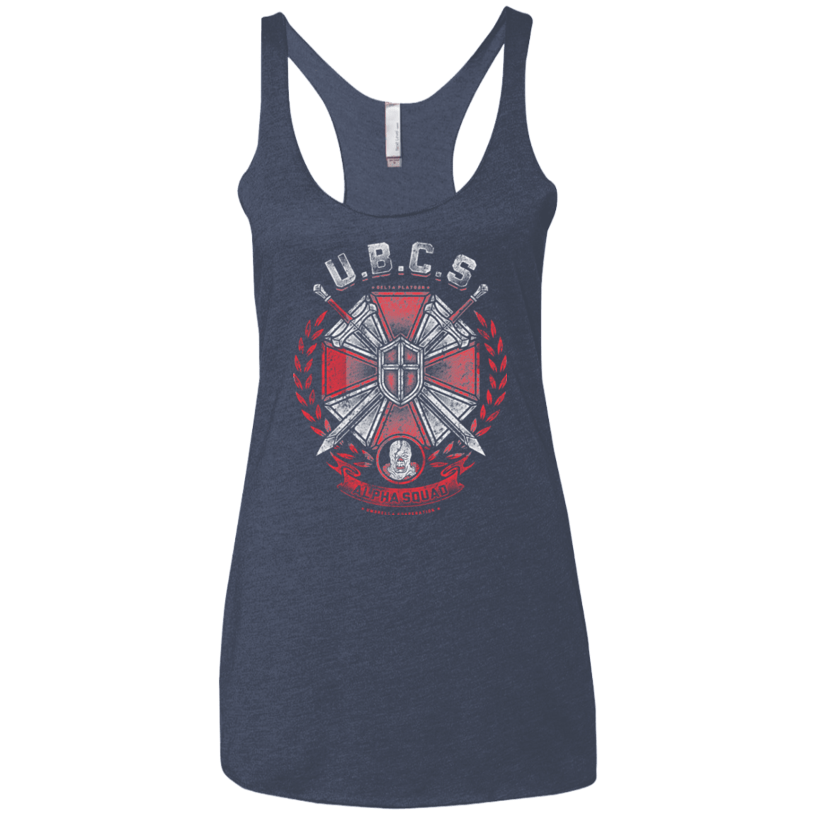 T-Shirts Vintage Navy / X-Small ALPHA SQUAD Women's Triblend Racerback Tank