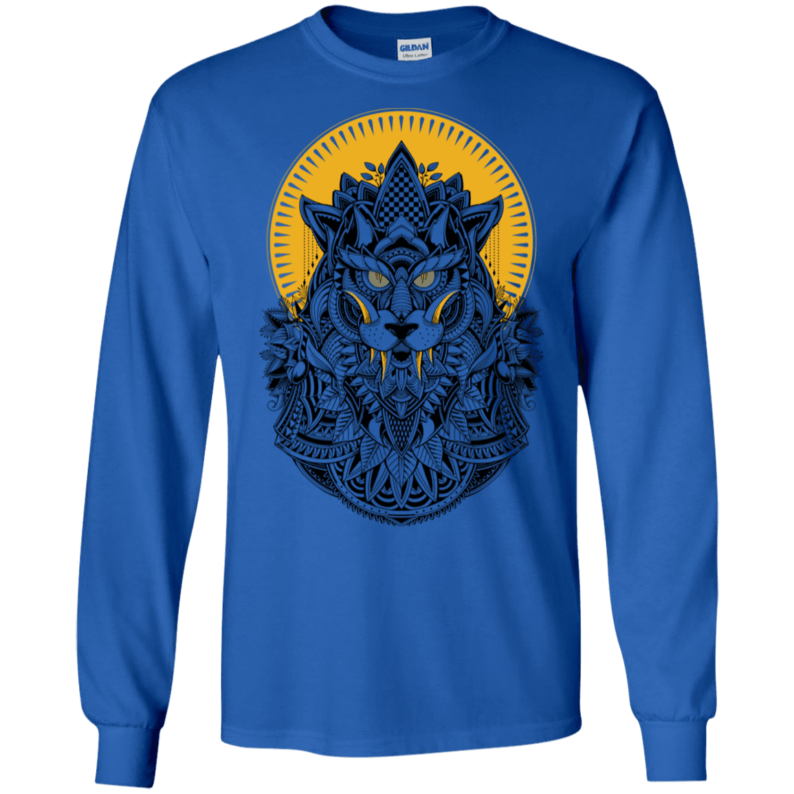 T-Shirts Royal / S Alpha Wolf Men's Long Sleeve T-Shirt