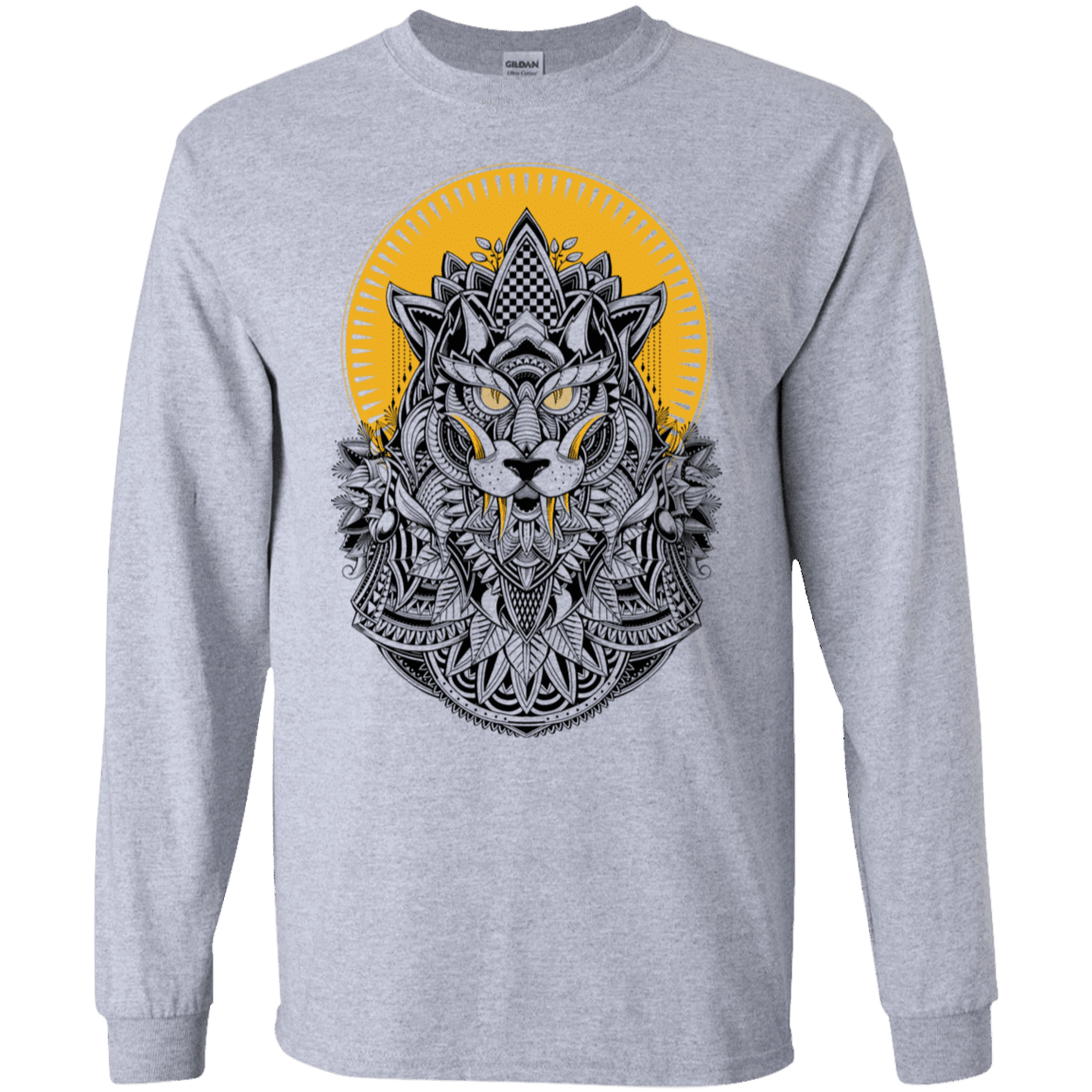 T-Shirts Sport Grey / S Alpha Wolf Men's Long Sleeve T-Shirt