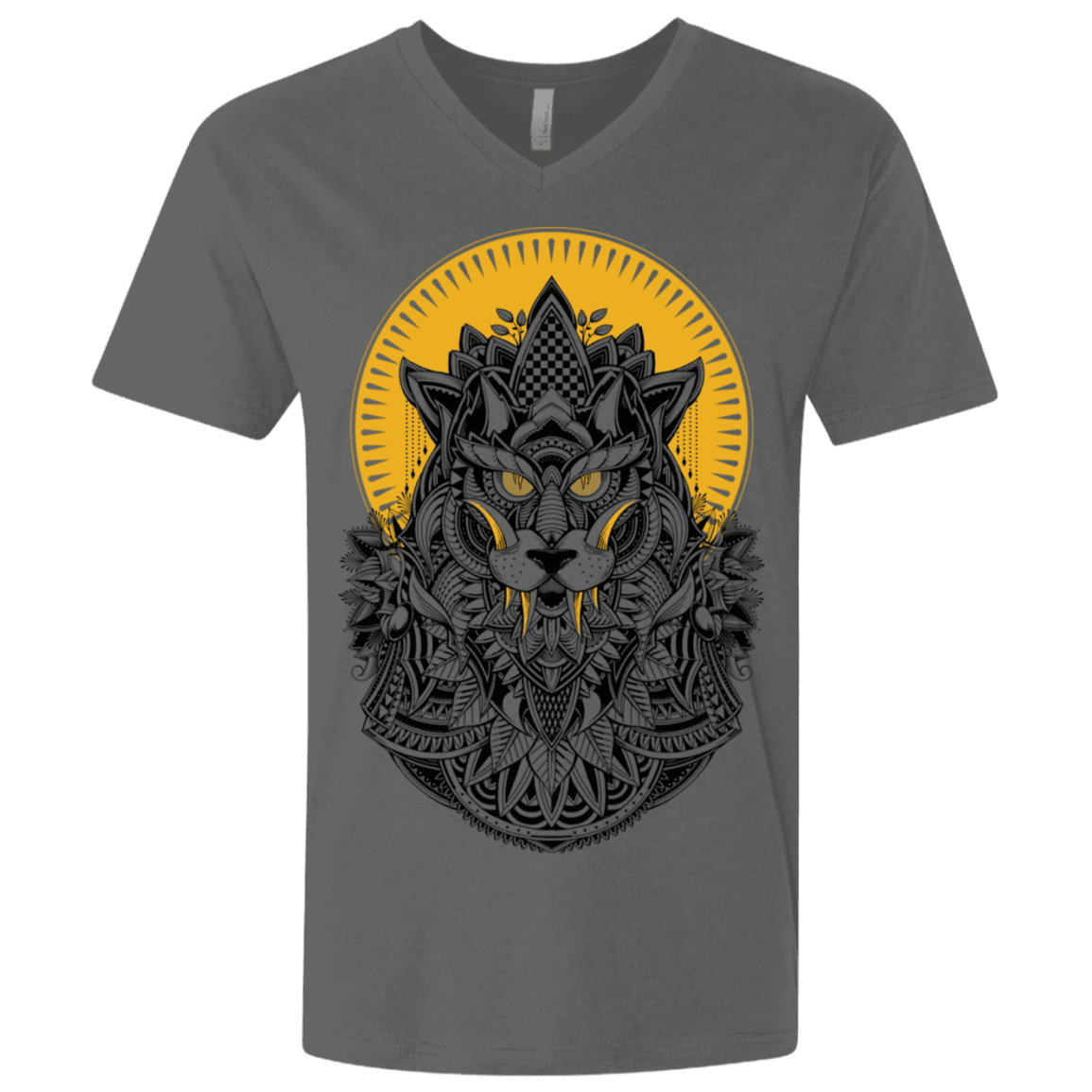 T-Shirts Heavy Metal / X-Small Alpha Wolf Men's Premium V-Neck