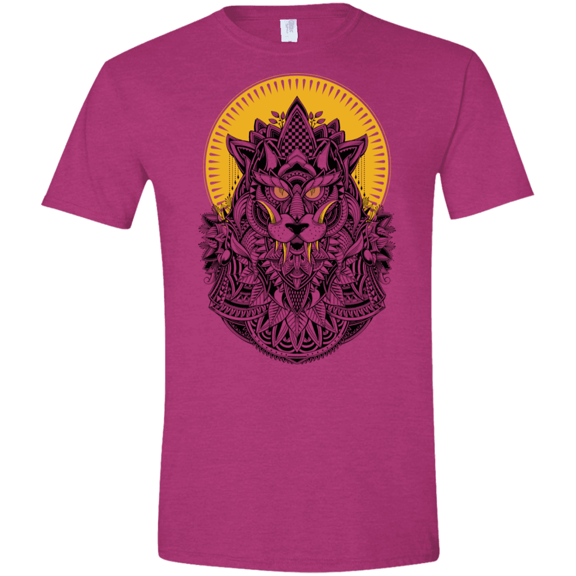 T-Shirts Antique Heliconia / S Alpha Wolf Men's Semi-Fitted Softstyle