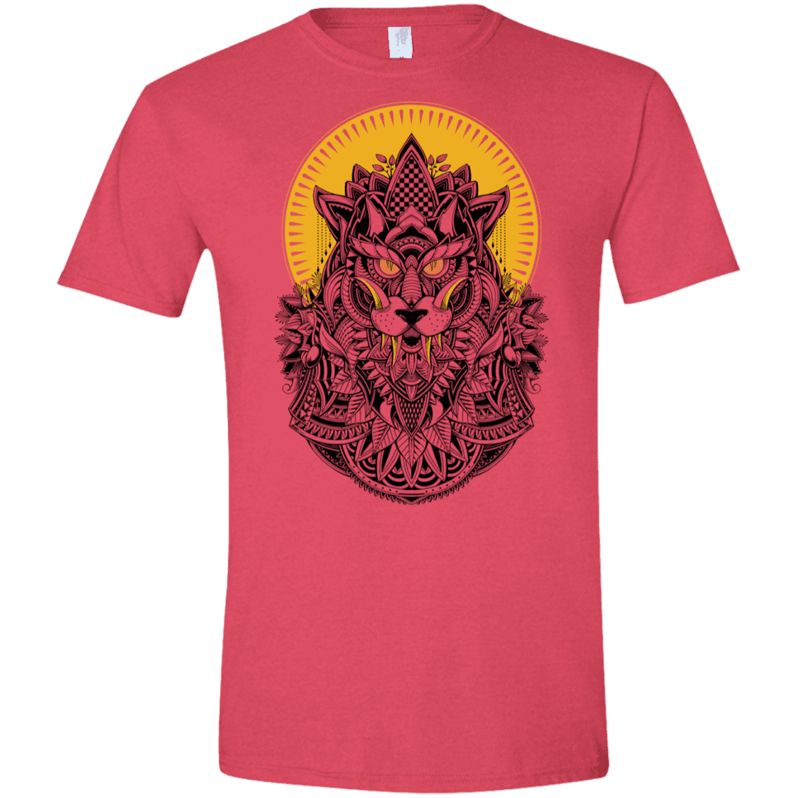 T-Shirts Heather Red / S Alpha Wolf Men's Semi-Fitted Softstyle