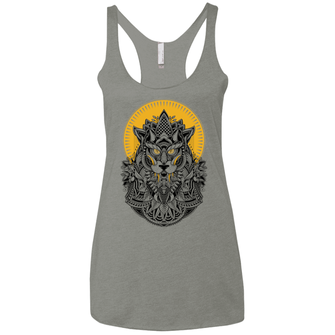 T-Shirts Venetian Grey / X-Small Alpha Wolf Women's Triblend Racerback Tank