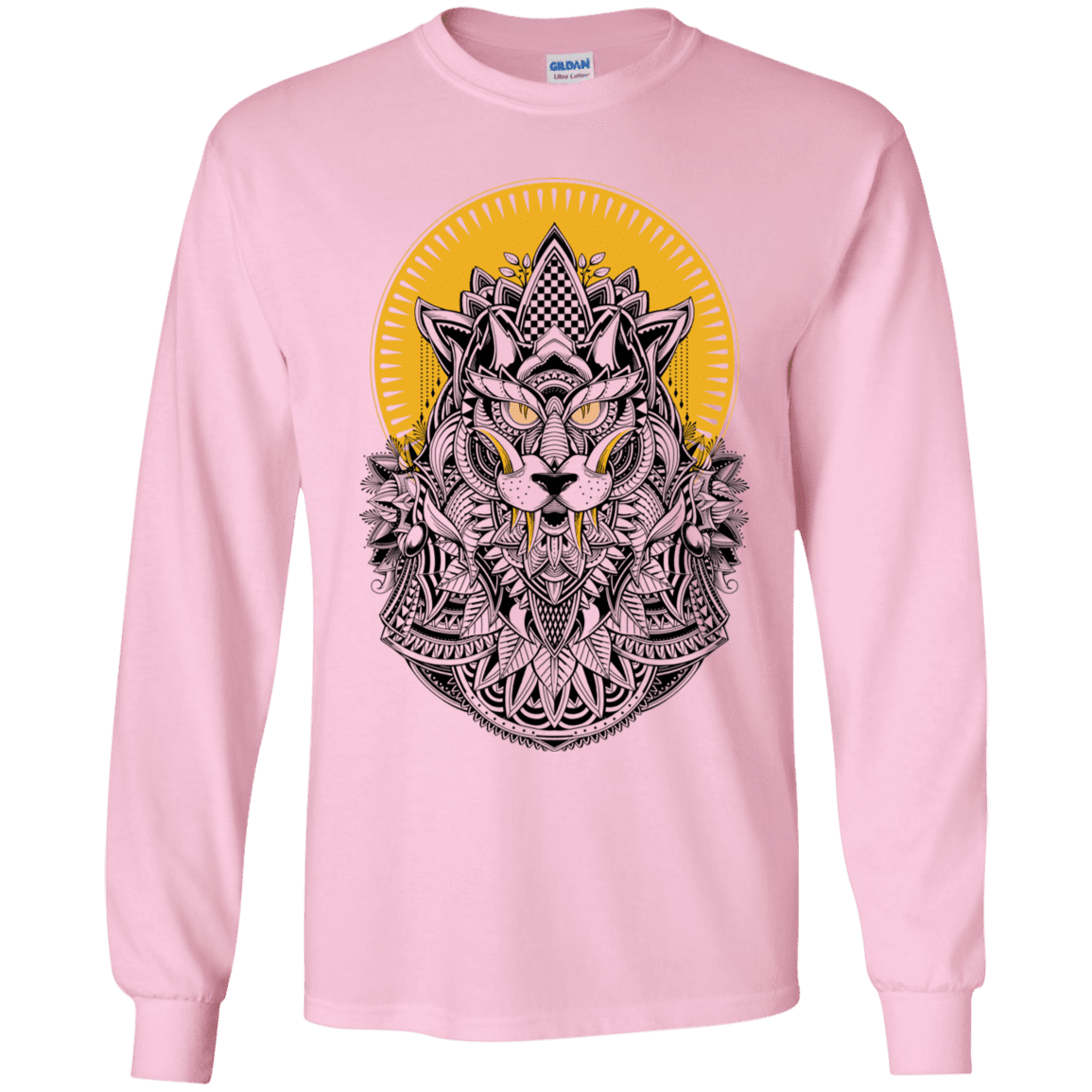 T-Shirts Light Pink / YS Alpha Wolf Youth Long Sleeve T-Shirt