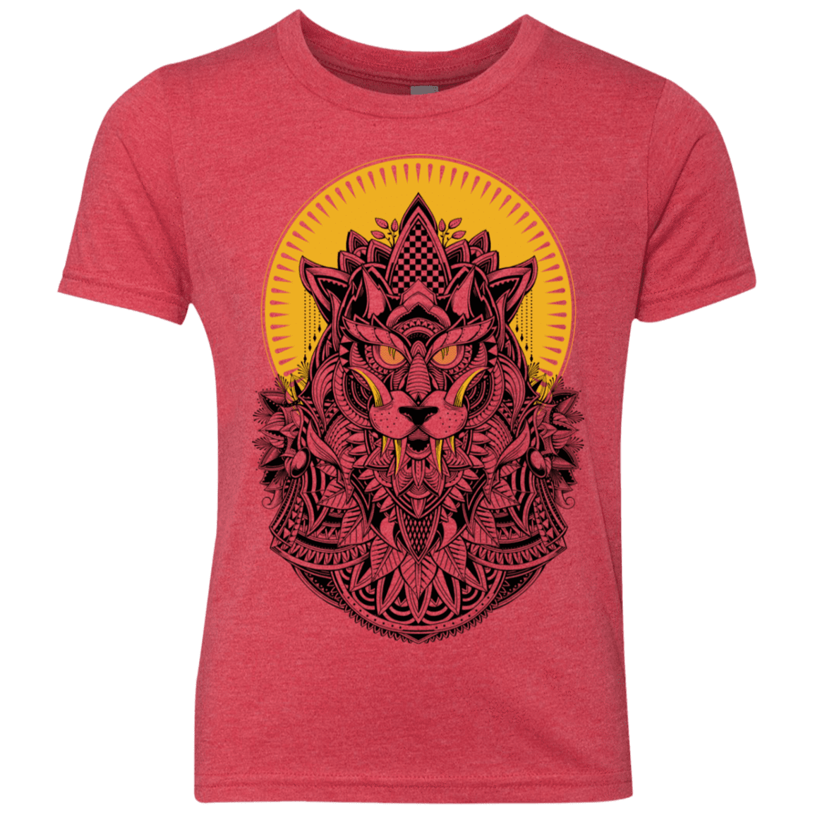 T-Shirts Vintage Red / YXS Alpha Wolf Youth Triblend T-Shirt