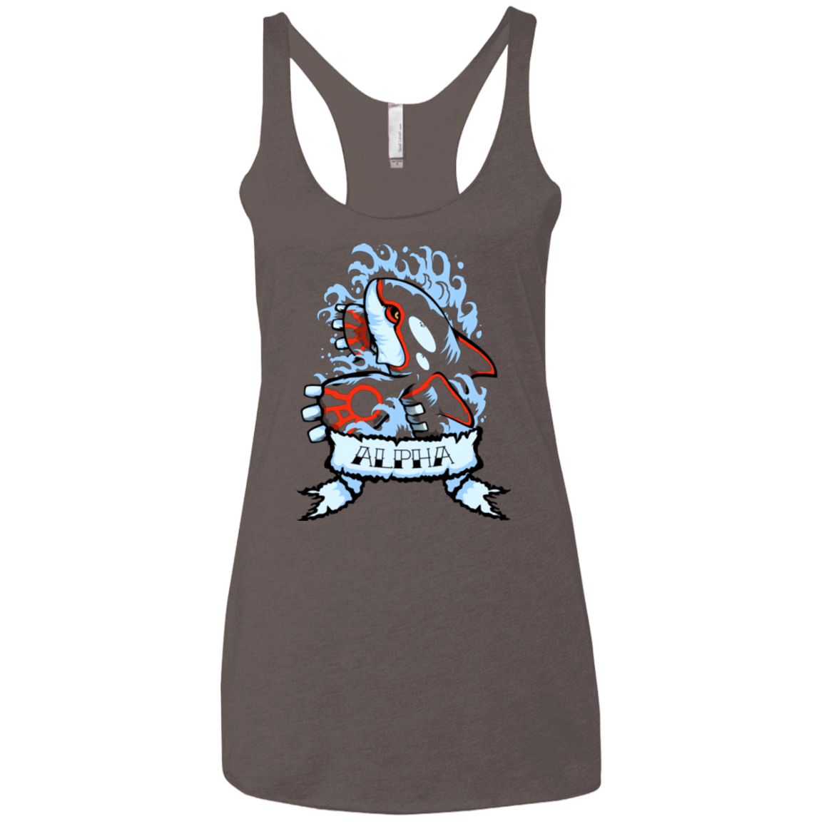 T-Shirts Macchiato / X-Small Alpha Women's Triblend Racerback Tank