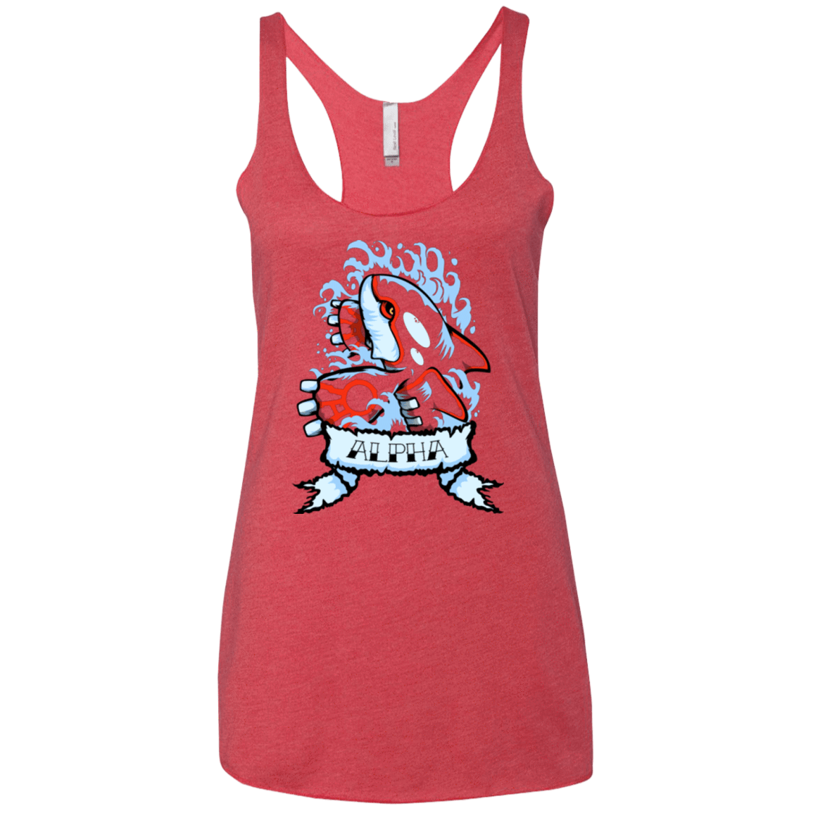 T-Shirts Vintage Red / X-Small Alpha Women's Triblend Racerback Tank