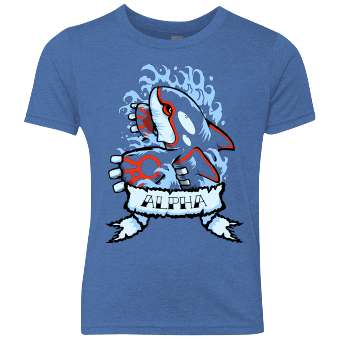 T-Shirts Vintage Royal / YXS Alpha Youth Triblend T-Shirt