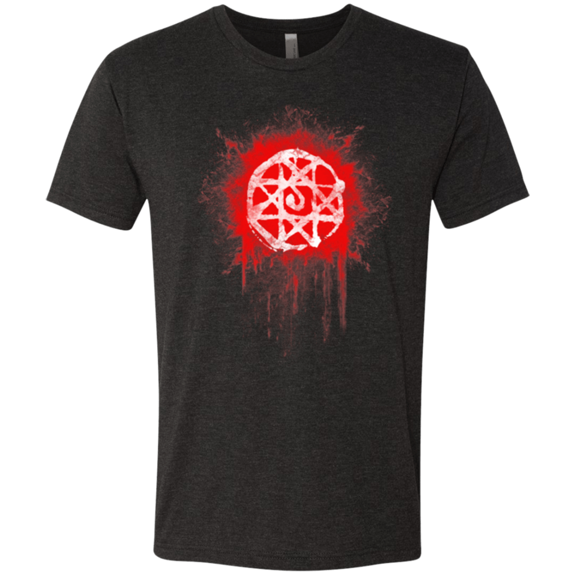 T-Shirts Vintage Black / Small Alphonse Elric Blood Seal Men's Triblend T-Shirt