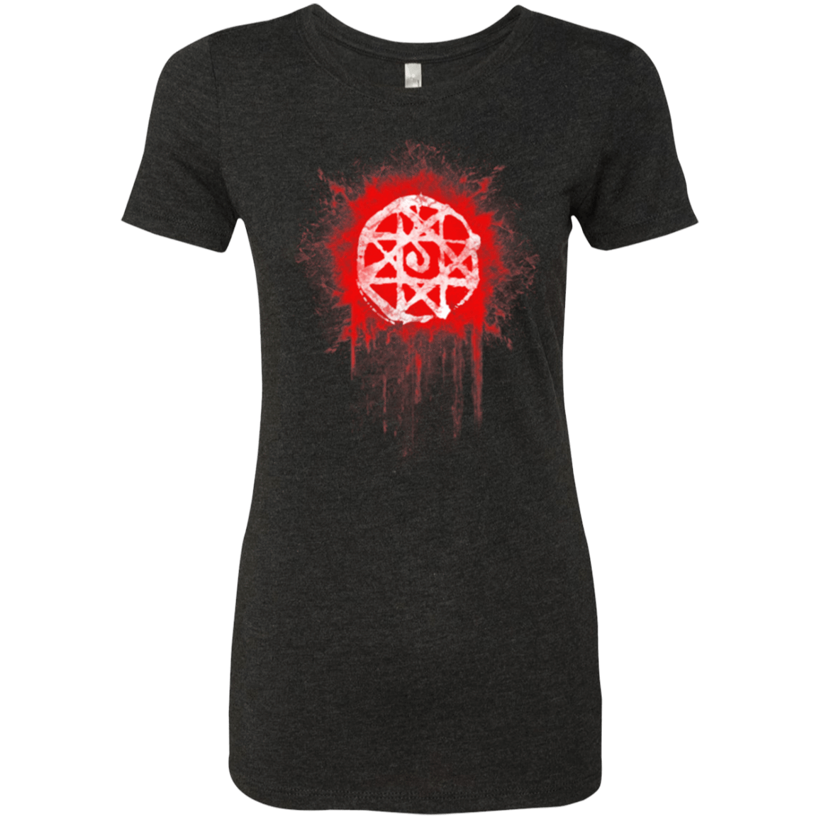 T-Shirts Vintage Black / Small Alphonse Elric Blood Seal Women's Triblend T-Shirt