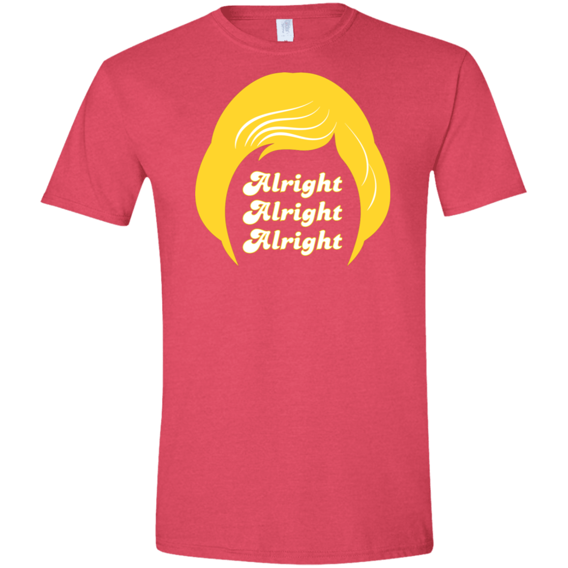 T-Shirts Heather Red / S Alright Men's Semi-Fitted Softstyle