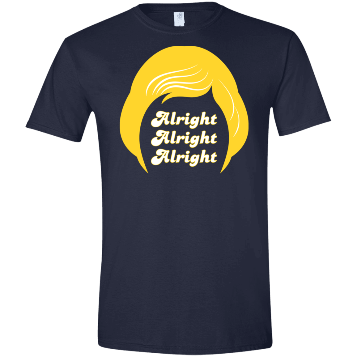 T-Shirts Navy / X-Small Alright Men's Semi-Fitted Softstyle