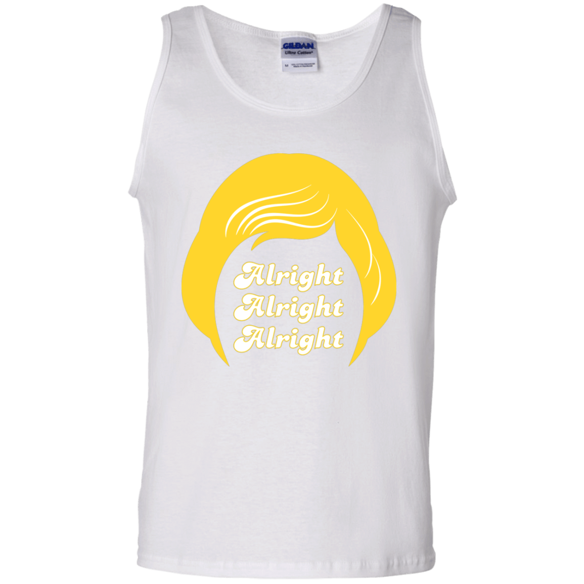 T-Shirts White / S Alright Men's Tank Top