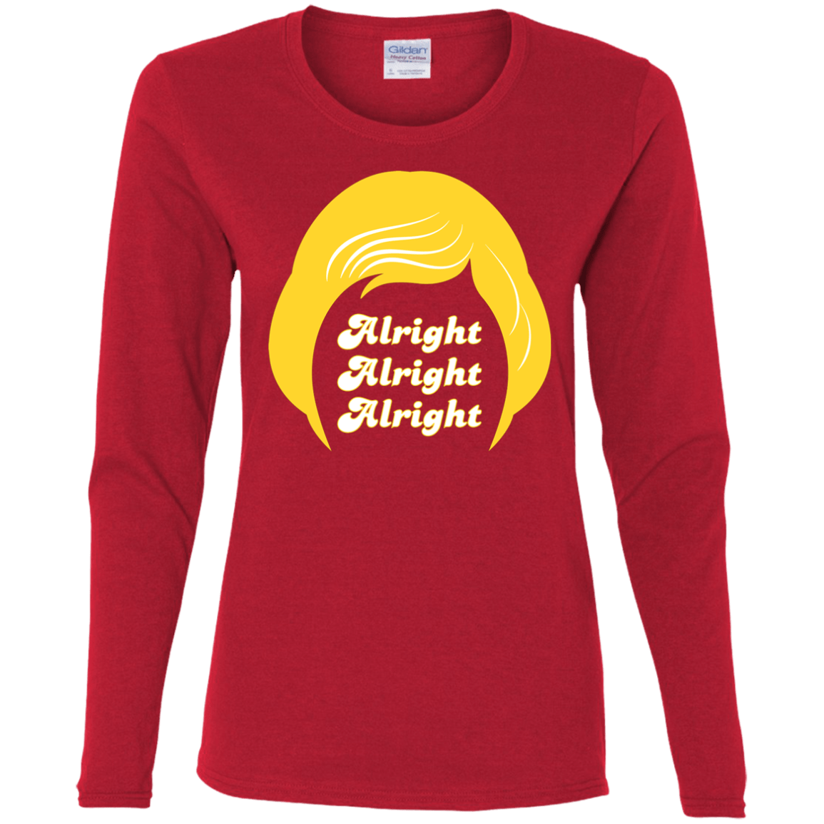 T-Shirts Red / S Alright Women's Long Sleeve T-Shirt