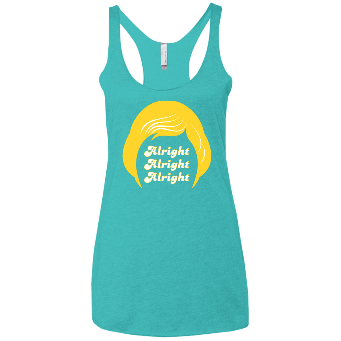 T-Shirts Tahiti Blue / X-Small Alright Women's Triblend Racerback Tank