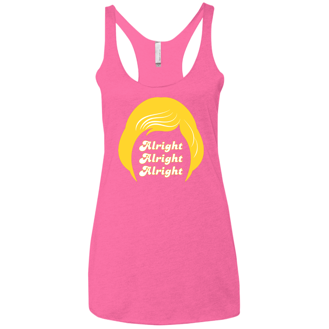 T-Shirts Vintage Pink / X-Small Alright Women's Triblend Racerback Tank