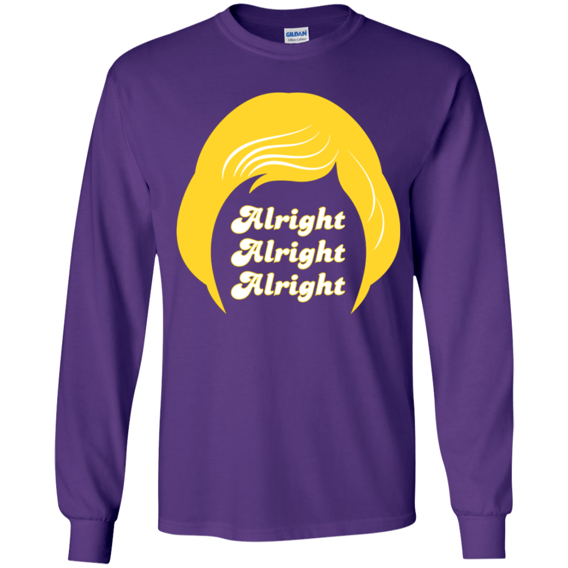 T-Shirts Purple / YS Alright Youth Long Sleeve T-Shirt