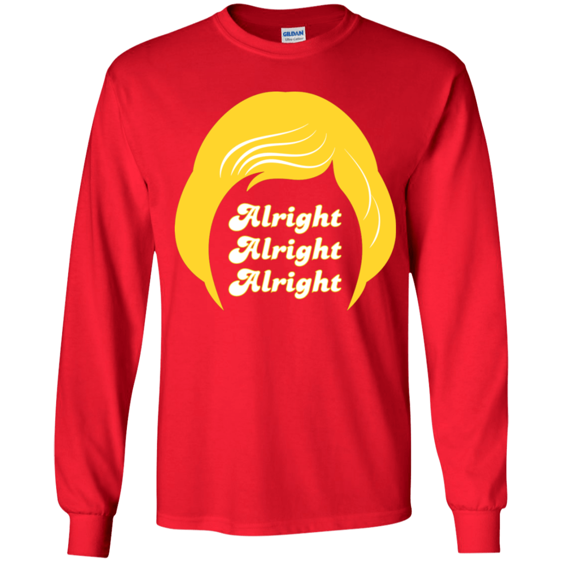 T-Shirts Red / YS Alright Youth Long Sleeve T-Shirt