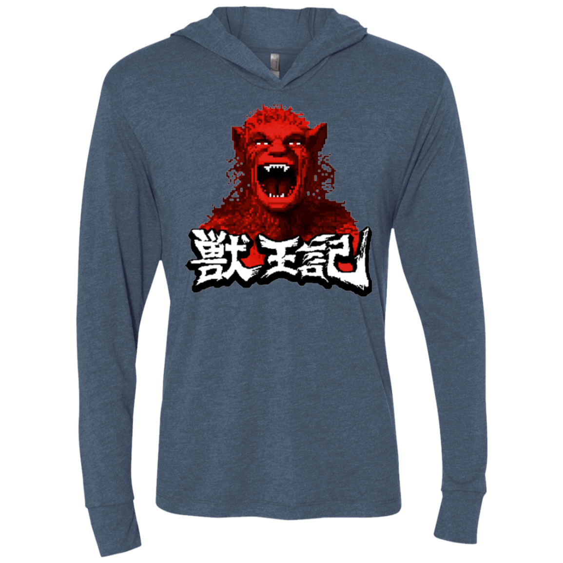 T-Shirts Indigo / X-Small Altered Triblend Long Sleeve Hoodie Tee