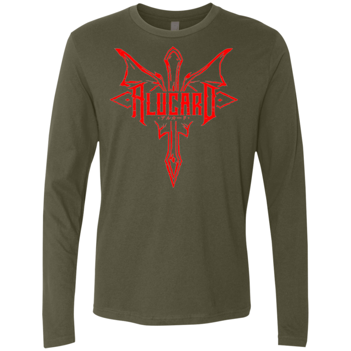 T-Shirts Military Green / Small Alucard Men's Premium Long Sleeve