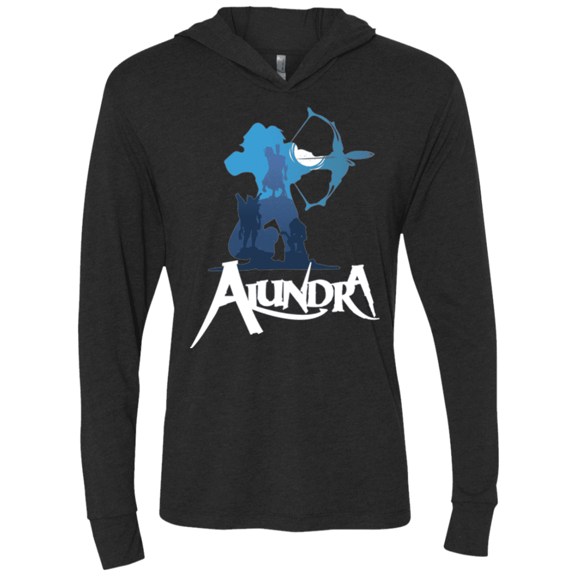 T-Shirts Vintage Black / X-Small Alundra Triblend Long Sleeve Hoodie Tee