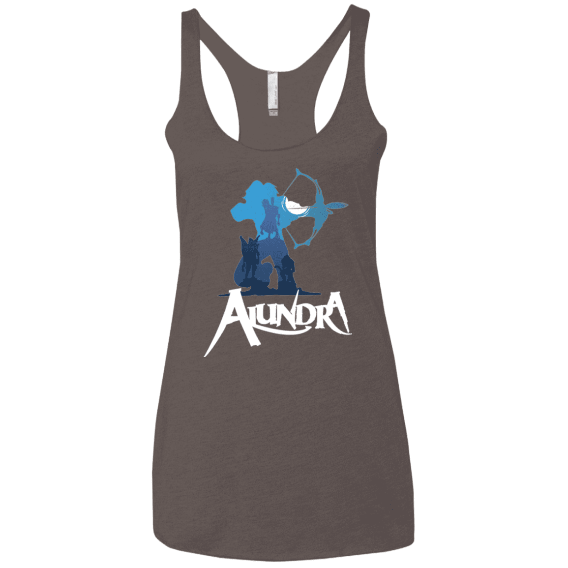 T-Shirts Macchiato / X-Small Alundra Women's Triblend Racerback Tank