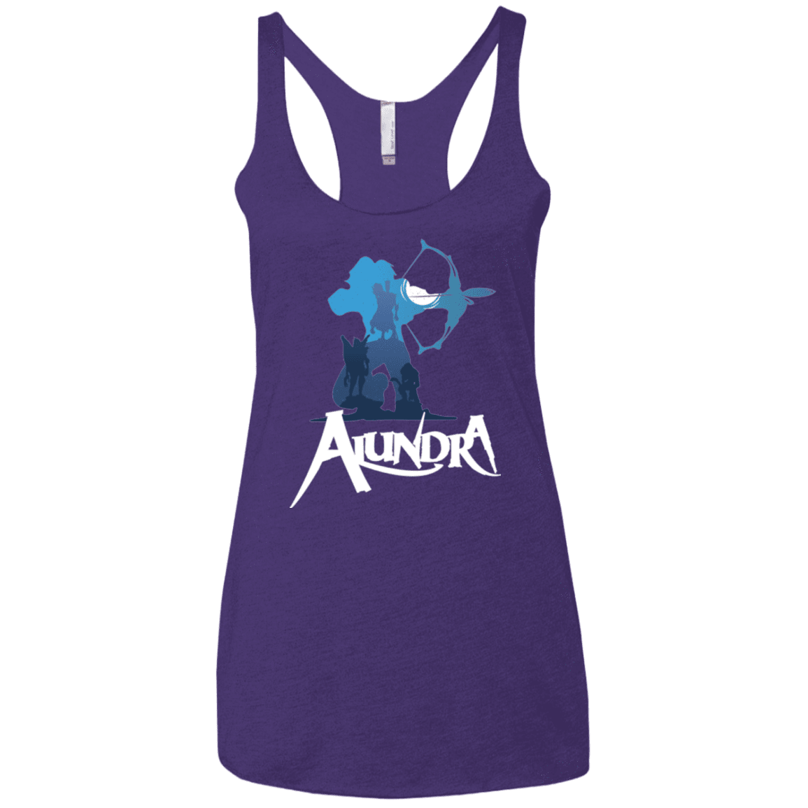 T-Shirts Purple / X-Small Alundra Women's Triblend Racerback Tank