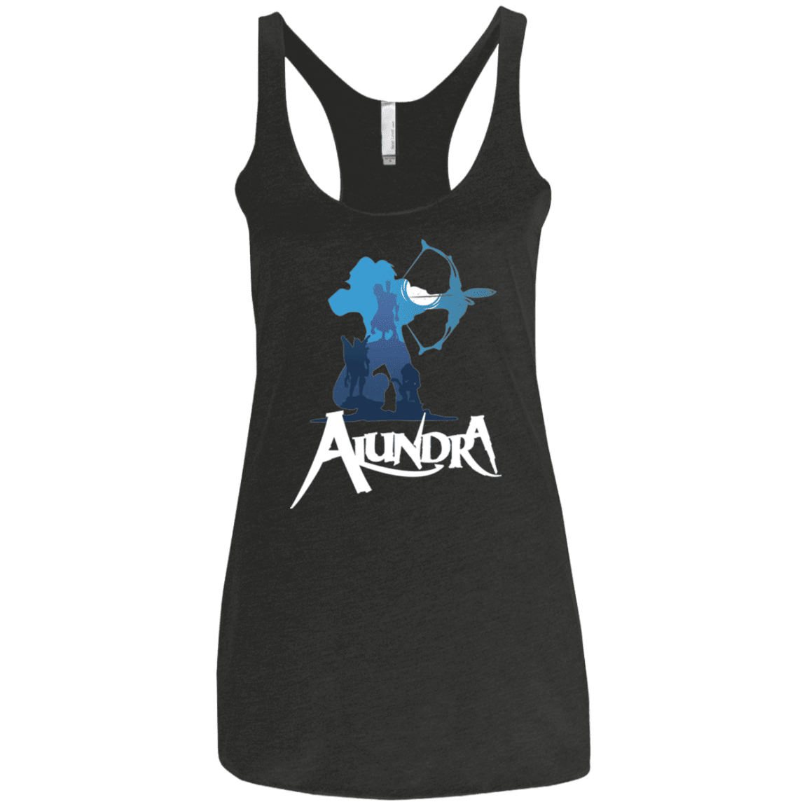 T-Shirts Vintage Black / X-Small Alundra Women's Triblend Racerback Tank
