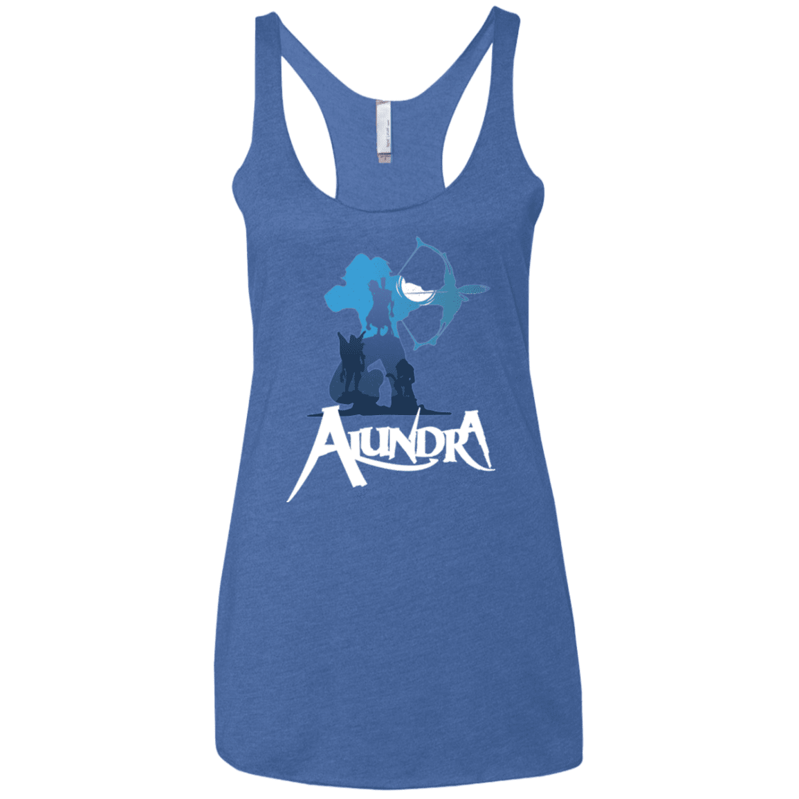 T-Shirts Vintage Royal / X-Small Alundra Women's Triblend Racerback Tank