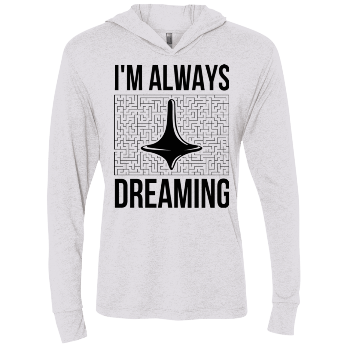 T-Shirts Heather White / X-Small Always dreaming Triblend Long Sleeve Hoodie Tee