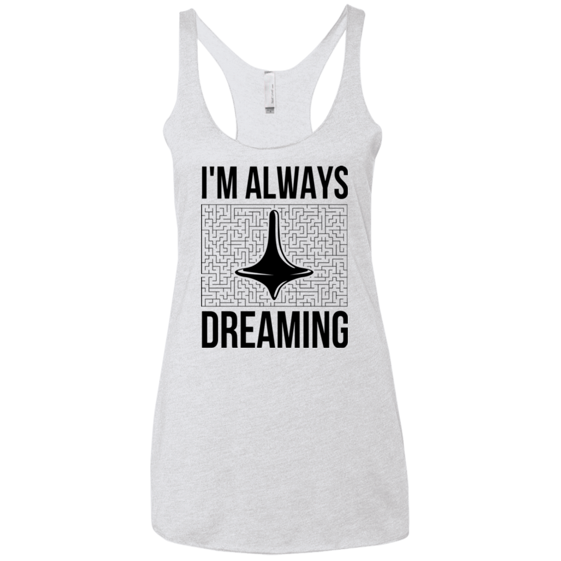 T-Shirts Heather White / X-Small Always dreaming Women's Triblend Racerback Tank