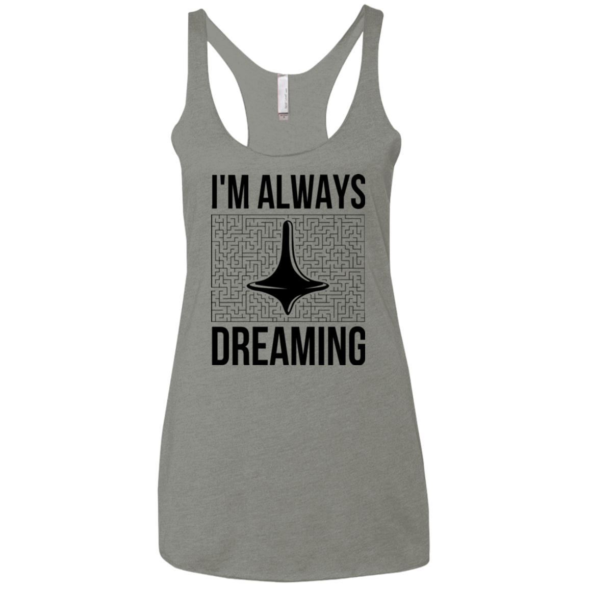 T-Shirts Venetian Grey / X-Small Always dreaming Women's Triblend Racerback Tank