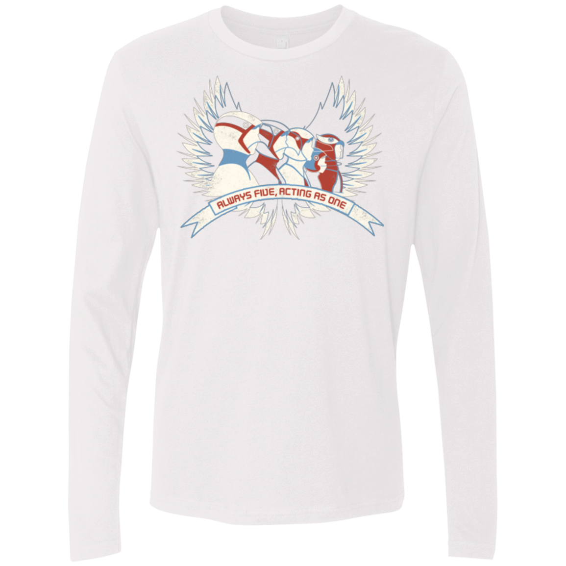 T-Shirts White / Small Always Five Acting As One Men's Premium Long Sleeve
