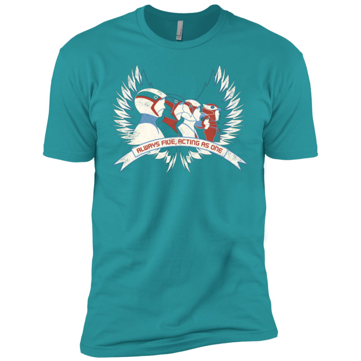 T-Shirts Tahiti Blue / X-Small Always Five Acting As One Men's Premium T-Shirt