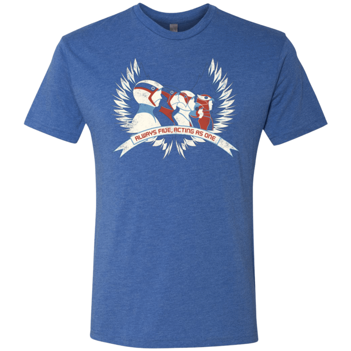 T-Shirts Vintage Royal / Small Always Five Acting As One Men's Triblend T-Shirt