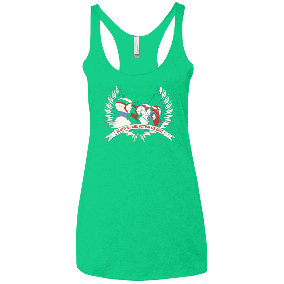 T-Shirts Envy / X-Small Always Five Acting As One Women's Triblend Racerback Tank