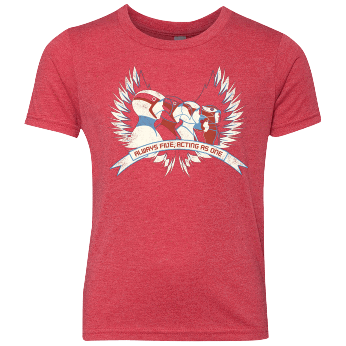 T-Shirts Vintage Red / YXS Always Five Acting As One Youth Triblend T-Shirt
