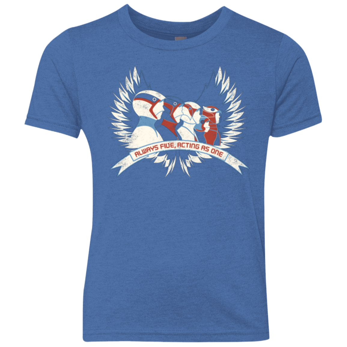 T-Shirts Vintage Royal / YXS Always Five Acting As One Youth Triblend T-Shirt